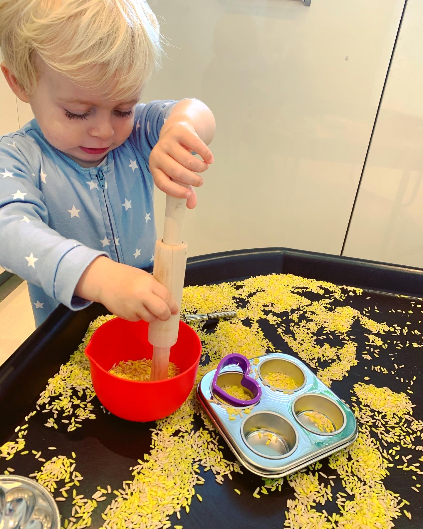 Sensory Play with Rice! – Mummy, Teacher, Blogger…