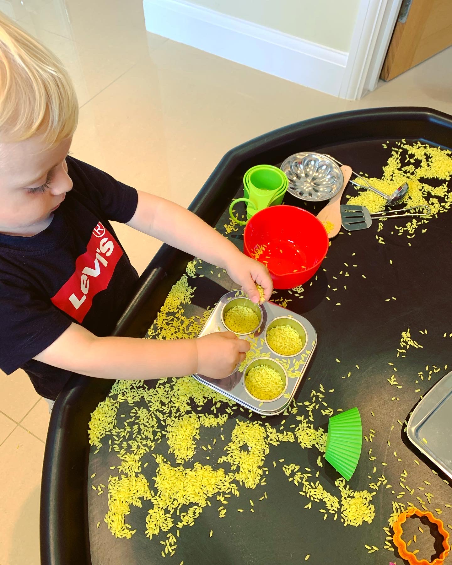 Sensory Play with Rice! – Mummy, Teacher, Blogger…