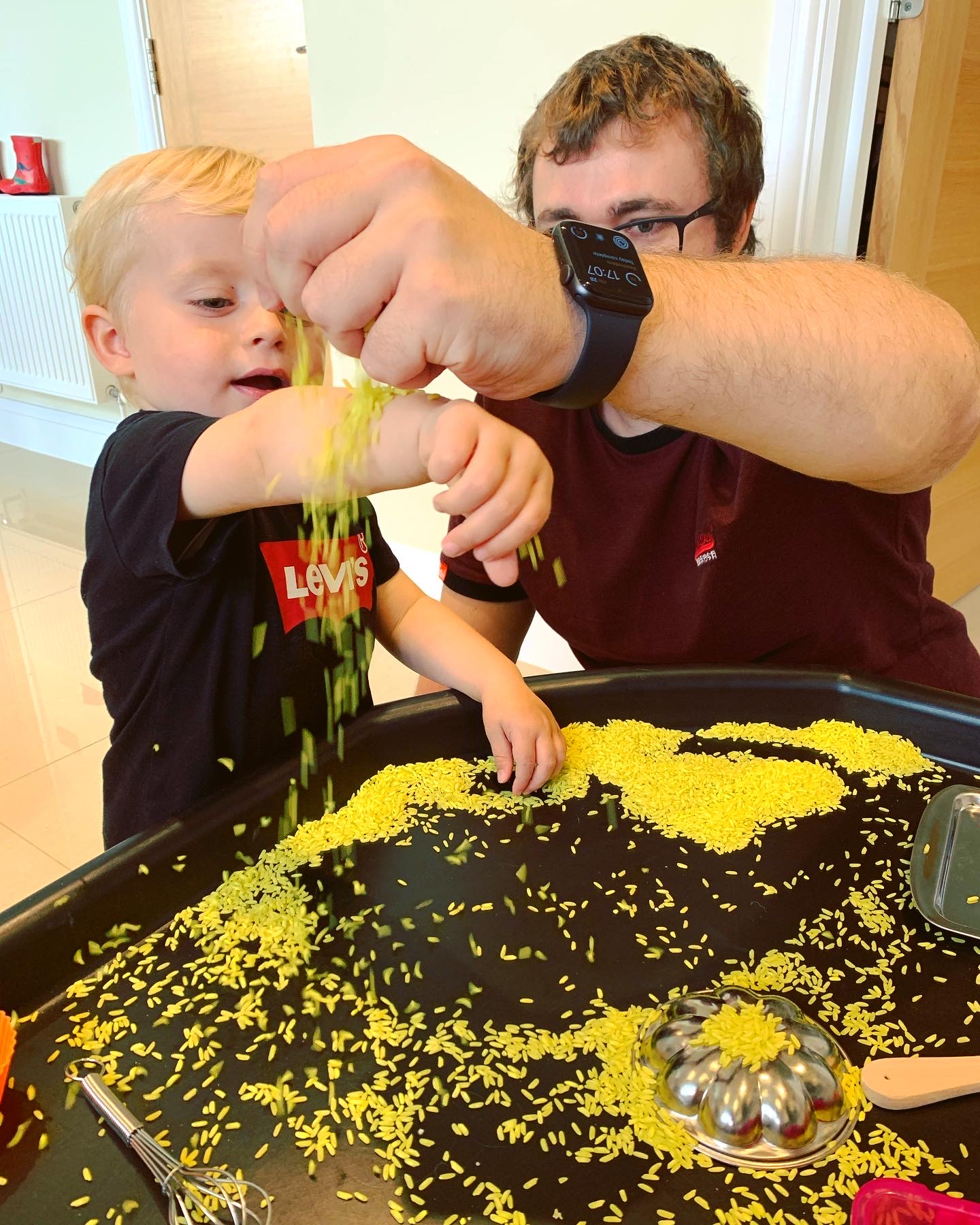 Sensory Play with Rice! – Mummy, Teacher, Blogger…
